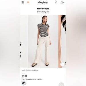 Free People Slinky Baby Tee